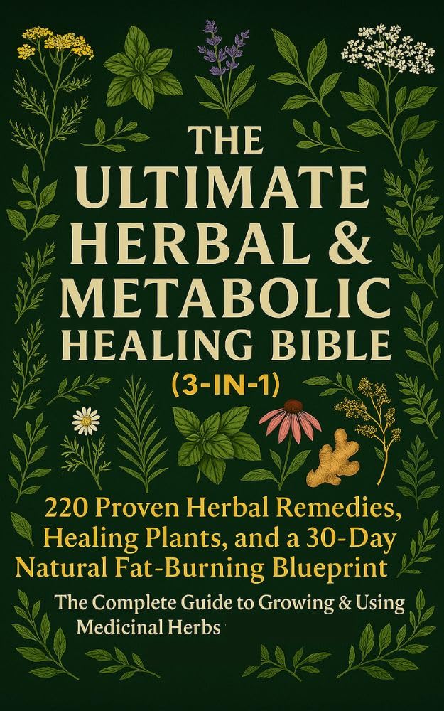 The Ultimate Herbal & Metabolic Healing Bible (3-in-1): 220 Proven Herbal Remedies, Healing Plants, and a 30-Day Natural Fat-Burning Blueprint: The Complete Guide to Growing & Using Medicinal Herbs